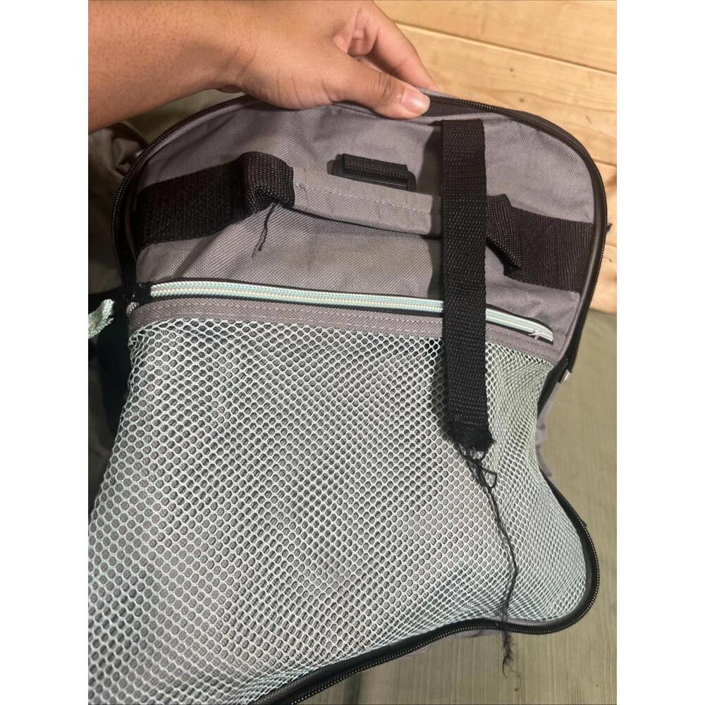 Large Rolling Duffel Bag Wheeled Travel Luggage Gray 28x13x11 Softside Large XL - Picture 2 of 9